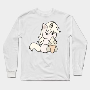 White Unicorn Ice Cream Long Sleeve T-Shirt